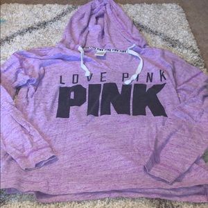 PINK light weight hoodie